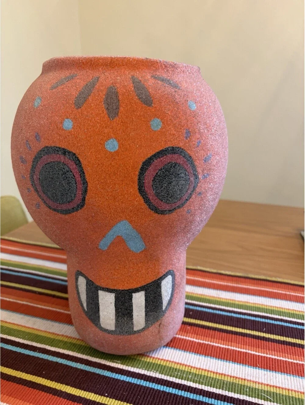 VTG Target Micro Bead Halloween Day Of The Dead Skull Greeter 10.5”